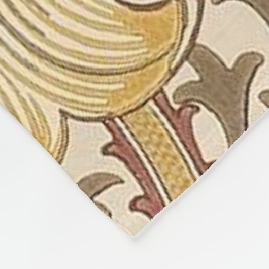 Golden Lily Muster Version 2 von William Morris Fleecedecke (Ecke)