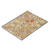 Golden Lily Muster Version 2 von William Morris Notizblock (Linke Seite)
