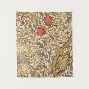 Golden Lily Muster Version 2 von William Morris Wandteppich