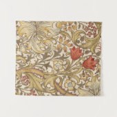 Golden Lily Muster Version 2 von William Morris Wandteppich (Vorderseite (Horizontal))