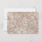 Golden Lily Sage Wedding RSVP Card Morris Einladung (Rückseite)