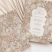 Golden Lily Wedding Stationery Earthy Tones Einladung