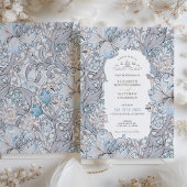 Golden Lily Wedding Suite Pink Cream Morris Einladung