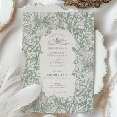 Golden Lily Wedding Suite Sage Green Morris Einladung