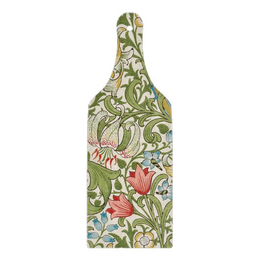 Golden Lily Wildblumen William Morris Schneidebrett (Vorderseite)