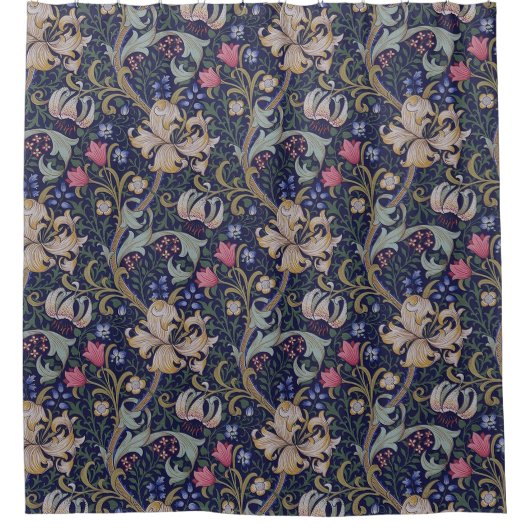 Golden Lily, William Morris Duschvorhang (Vorderseite)