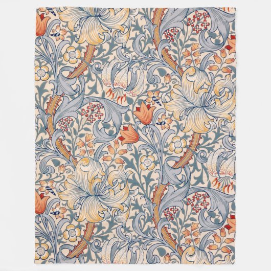 Golden Lily, William Morris Fleecedecke (Vorderseite)