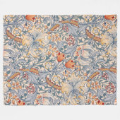Golden Lily, William Morris Fleecedecke (Vorderseite (Horizontal))
