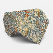 Golden Lily William Morris Floral Krawatte (Gerollt)