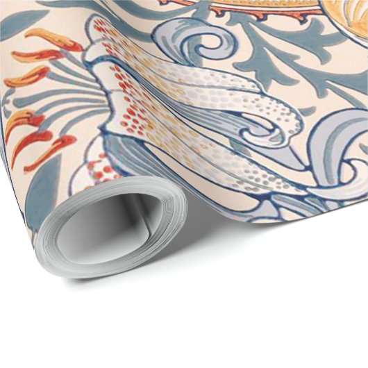 Golden Lily, William Morris Geschenkpapier (Rolleneckpunkt)