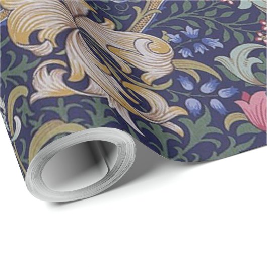 Golden Lily, William Morris Geschenkpapier (Rolleneckpunkt)
