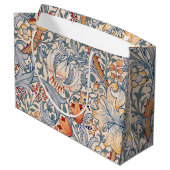Golden Lily, William Morris große Geschenktasche Große Geschenktüte (Rückseite Schrägansicht)