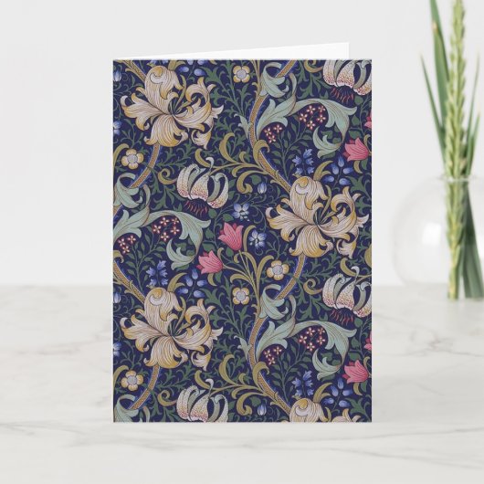 Golden Lily, William Morris Karte (Vorderseite)