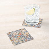 Golden Lily, William Morris Rechteckiger Pappuntersetzer (Vor Ort)