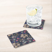 Golden Lily, William Morris Rechteckiger Pappuntersetzer (Vor Ort)