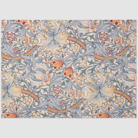 Golden Lily, William Morris Seidenpapier (Vorderseite)