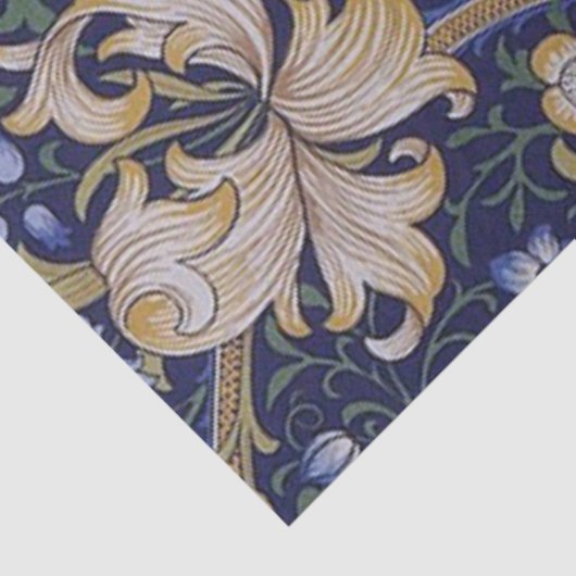 Golden Lily, William Morris Seidenpapier (Ausschnitt)