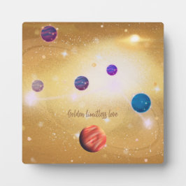 Golden Limitless Liebe Fotoplatte