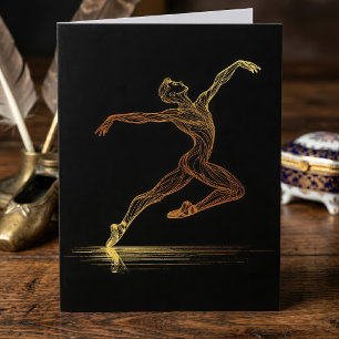 Golden Line Kunst, Dichtung und Musik Banca del Go Dankeskarte