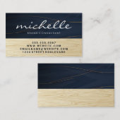 Golden Lines | Holzkörner Visitenkarte (Vorne/Hinten)