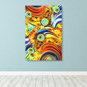 Golden Lines Leinwanddruck (Insitu (Holzboden))