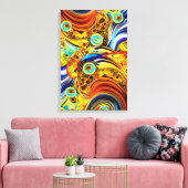 Golden Lines Leinwanddruck (Insitu (Wohnzimmer))