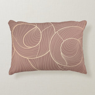 Golden lines pattern background. Luxury gold Line Dekokissen