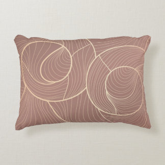 Golden lines pattern background. Luxury gold Line  Dekokissen