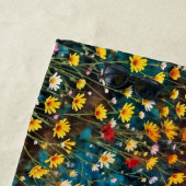 Golden Lion Bunte Wildblumen Strandtuch (Beispiel)