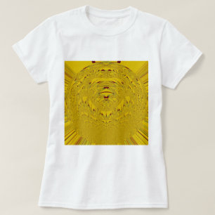 Golden Lion Head Printwerbung T-Shirt