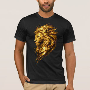 Golden Lion Legacy Luxus-Gold-Löwen-T-Shirt T-Shirt