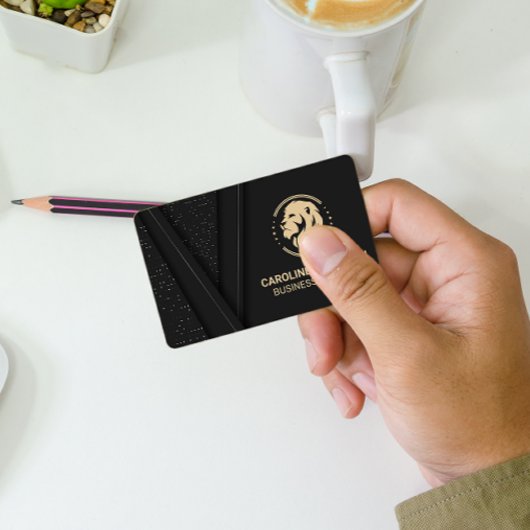 Golden Lion Logo Visitenkarte