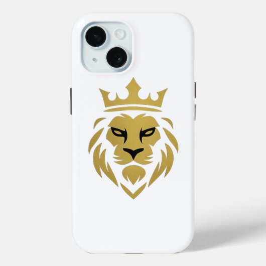 🦁 Golden Lion Luxury Phone Case - Powerful & Bold (Rückseite)