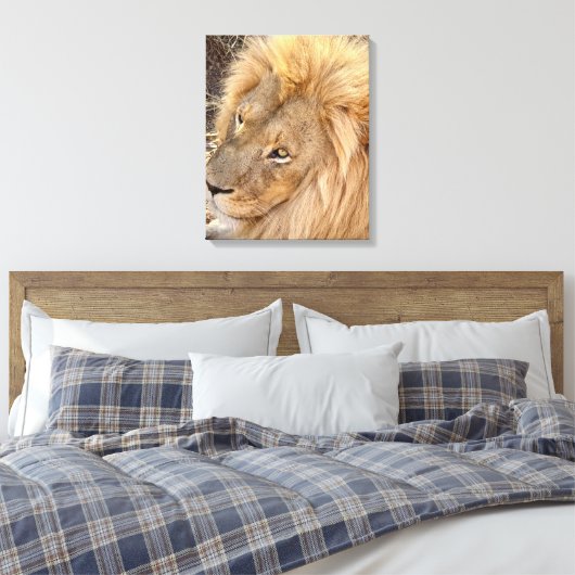 Golden Lion Mane Leinwanddruck (Insitu (Schlafzimmer))