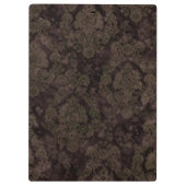 Golden Lion Mask with a Orange Feathers  Klemmbrett (Rückseite)