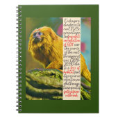 Golden Lion Tamarin Spiral Notebook Notizblock (Vorderseite)
