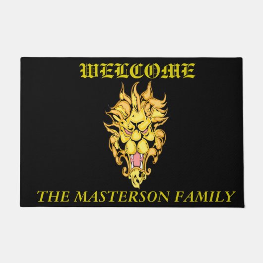 Golden Lion Welcome Mat Fußmatte (Vorderseite)