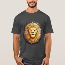 Golden Lion Within Cosmic Circle