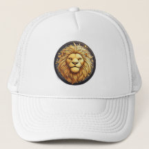 Golden Lion Within Cosmic Circle