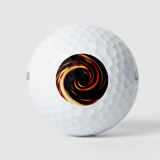Golden Liquid Spiral Golfball (Vorderseite)