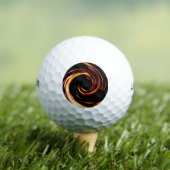 Golden Liquid Spiral Golfball (Insitu T-Shirt)