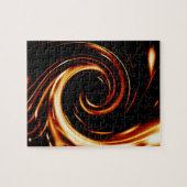 Golden Liquid Spiral Puzzle (Horizontal)