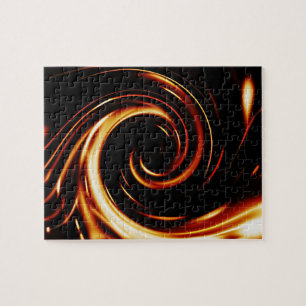 Golden Liquid Spiral Puzzle