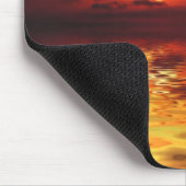 Golden Liquid Sunset Mousepad (Ecke)