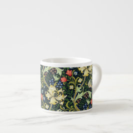 Golden Living Vintag floral Pattern Wilhelm Morris Espressotasse