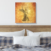 Golden Lizzy Leinwanddruck (Insitu (Schlafzimmer))