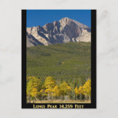 Golden Longs Peak 14259 Poster Postkarte (Vorderseite)
