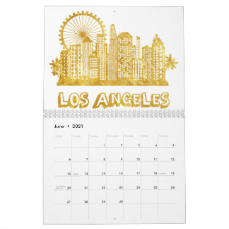 Golden Los Angeles City Kalender