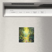 Golden Lotus Bamboo Wald Magnet (In Situ (Geschirrspüler))