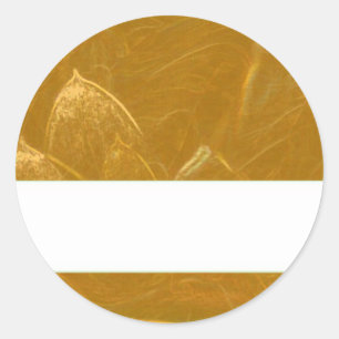GOLDEN LOTUS BLANK TEMPLATE ARTISTIC ETIKETT DEKO  RUNDER AUFKLEBER
